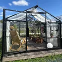 ROA Luxury EHLB 2.5 melegház, oranzséria típusú, hőkezelt acélból és monolitikus, átlátszó, rendkívül ellenálló polikarbonátból