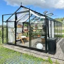 ROA Luxury EHLB 2.5 melegház, oranzséria típusú, hőkezelt acélból és monolitikus, átlátszó, rendkívül ellenálló polikarbonátból