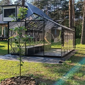 ROA Luxury EHLB 3.0 melegház, oranzséria típusú, hőkezelt acélból és monolitikus, átlátszó, rendkívül ellenálló polikarbonátból