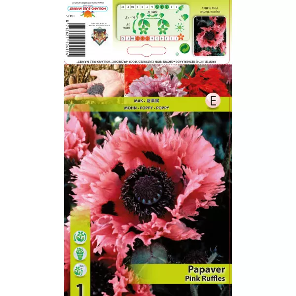 Kerti Mák (Papaver) Pink Ruffles