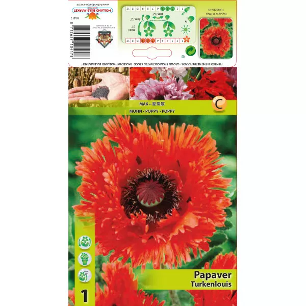Kerti Mák (Papaver) Ruffles Turkenlouis
