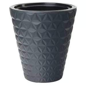 Kaspó Diamond 30 belső edénnyel szürke