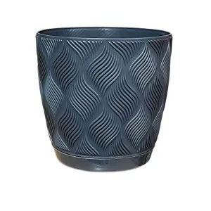 Kaspó alátéttel Flow Petit Eco Recycled 13 szürke