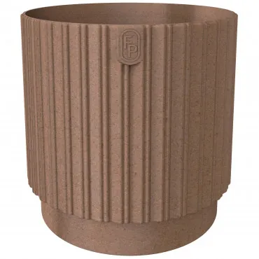 Kaspó Mika Cyli Petit Eco Wood 14 barna