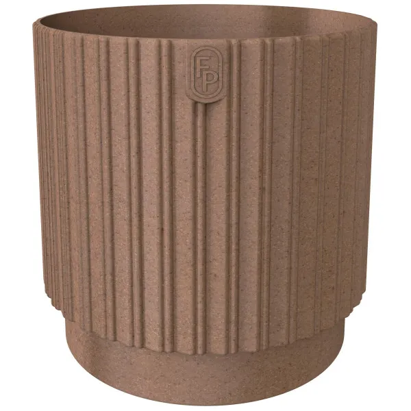Kaspó Mika Cyli Petit Eco Wood 14 barna