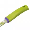Hosszukás legyező gereblye, kerek fogakkal FLOWER GREEN