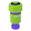 Műanyag külső menetes adapter csatlakozó 3/4" - 3/4"-os tömlőhöz