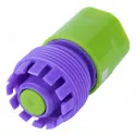 Műanyag külső menetes adapter csatlakozó 3/4" - 3/4"-os tömlőhöz