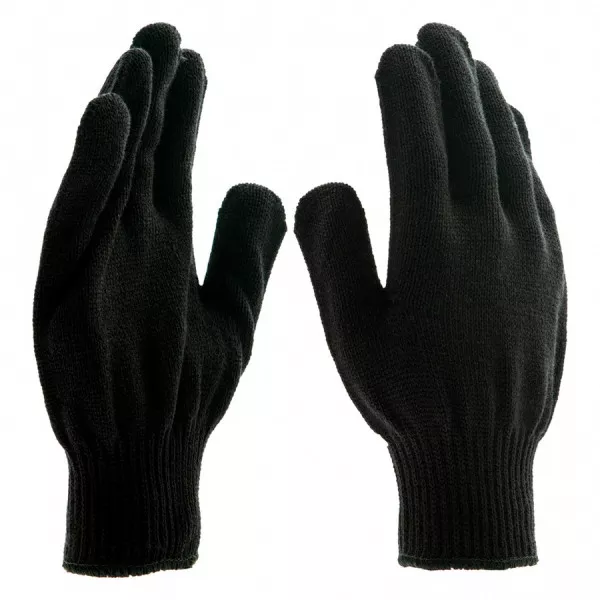 Akril téli kesztyű, 4 szálas, overlock mandzsetta, 8-as méret