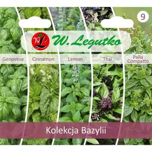 Bazsalikom gyűjtemény, 5 fajtát tartalmazó csomag