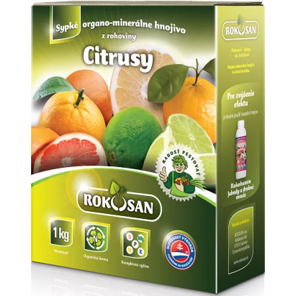 Szerves szilárd trágya citrusfélék számára Rokosan