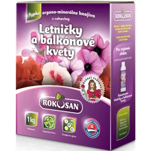 Szerves szilárd trágya egynyári és balkonvirágok számára Rokosan